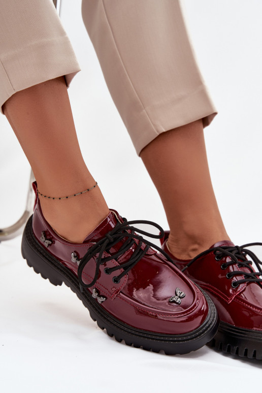 su lako efektu Oda batai MoteriškassuPrzypinkami Artiker 57C0336 bordo spalvos