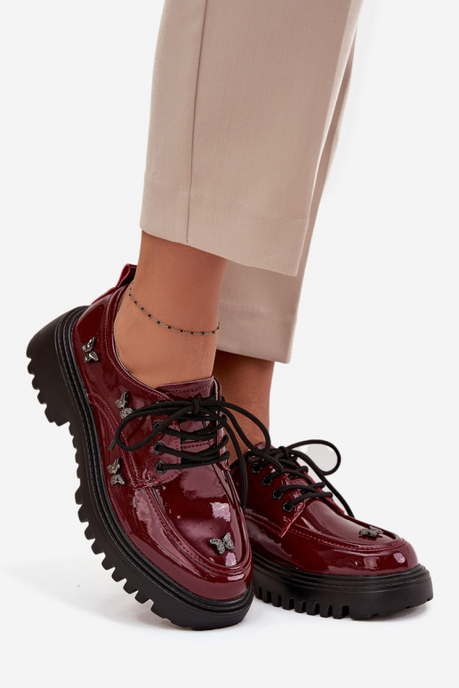 su lako efektu Oda batai MoteriškassuPrzypinkami Artiker 57C0336 bordo spalvos