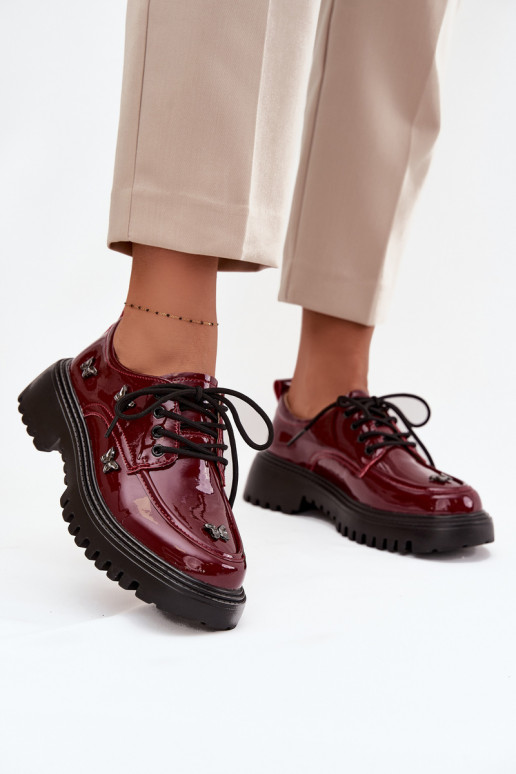 su lako efektu Oda batai MoteriškassuPrzypinkami Artiker 57C0336 bordo spalvos