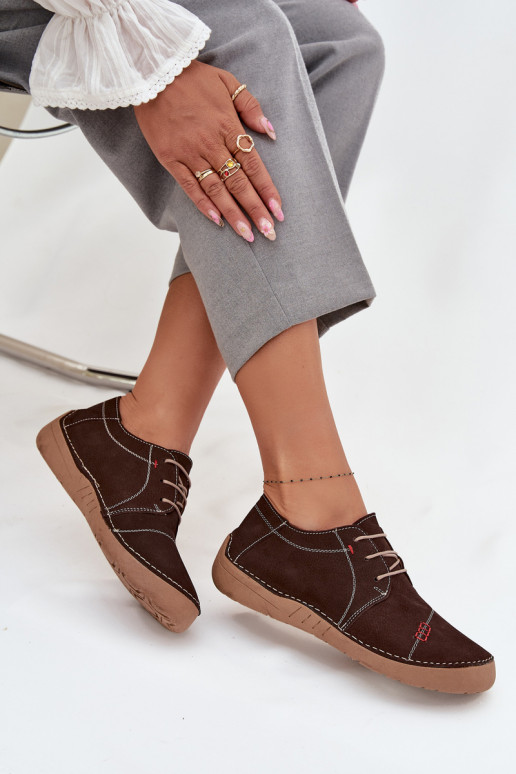 Oda batai MoteriškassuPrzeszyciami Artiker 57C2114 rudos spalvos