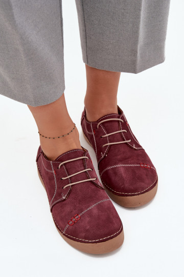 Oda batai MoteriškassuPrzeszyciami Artiker 57C2111 bordo spalvos