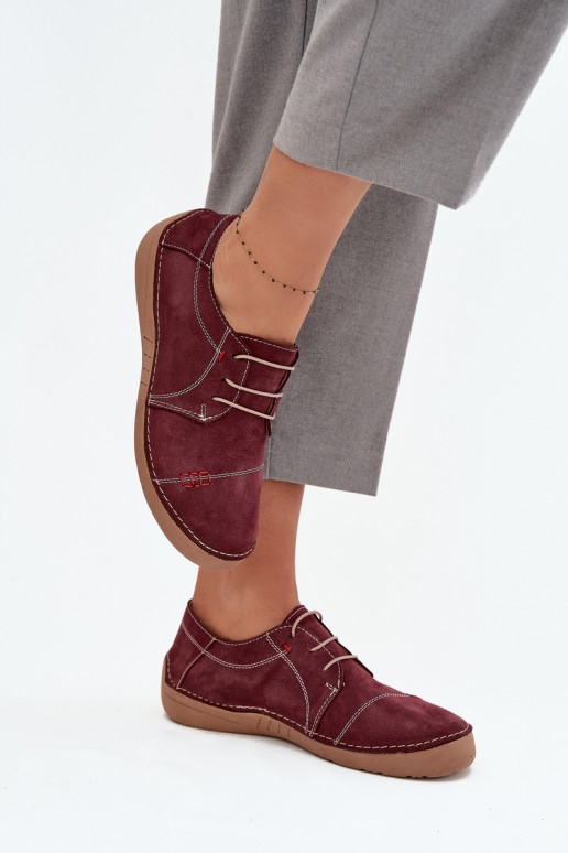 Oda batai MoteriškassuPrzeszyciami Artiker 57C2111 bordo spalvos