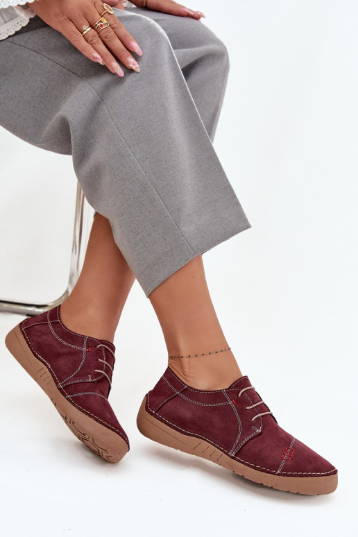 Oda batai MoteriškassuPrzeszyciami Artiker 57C2111 bordo spalvos