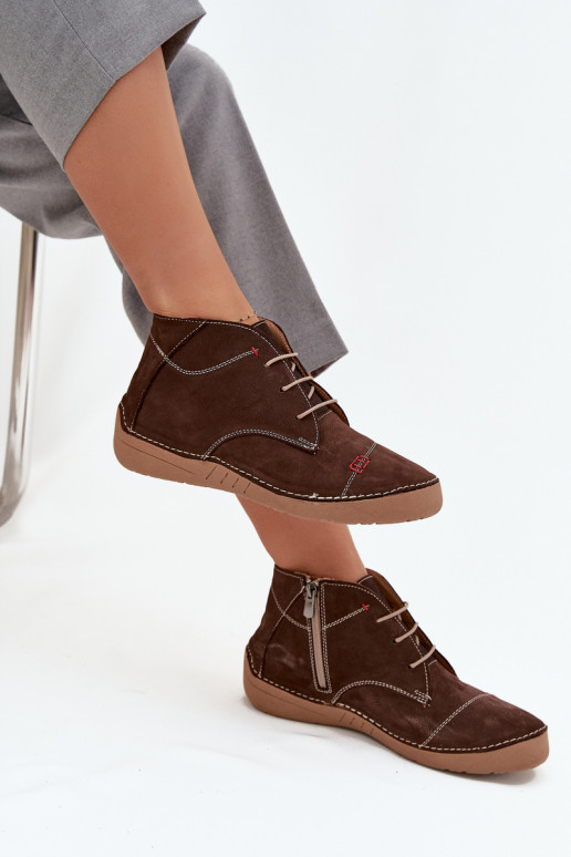 Oda batai MoteriškassuPrzeszyciami Į Pilį Artiker 57C2117 rudos spalvos