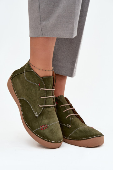 Oda batai MoteriškassuPrzeszyciami Į Pilį Artiker 57C2119 žalios spalvos