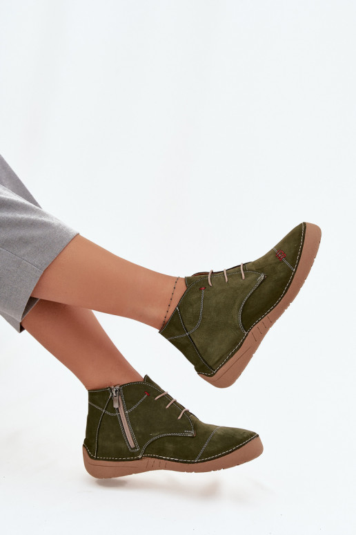 Oda batai MoteriškassuPrzeszyciami Į Pilį Artiker 57C2119 žalios spalvos