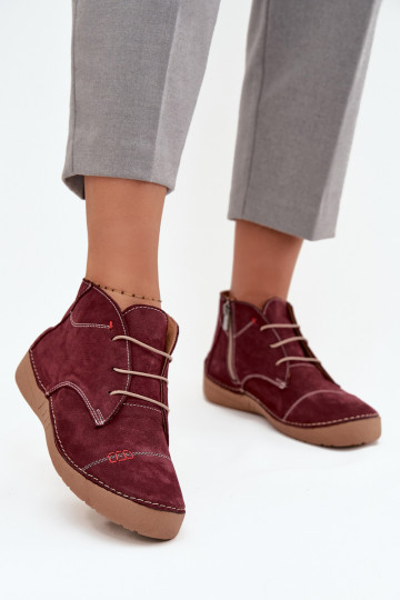 Oda batai MoteriškassuPrzeszyciami Į Pilį Artiker 57C2116 bordo spalvos 2