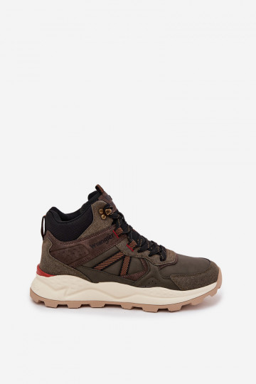 Vyriški žygio batai WRANGLER WEST MEN MID 20253027, chaki spalvos 2