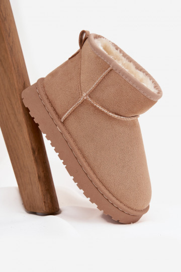 sniego batai Vaikiški Jaunimas pašiltinti su kailiuku viduje smėlio spalvos Mireya