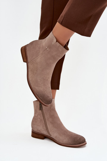 Moteriški aulinukai su plačiais kulniukais Vinceza 39961 smėlio spalvos