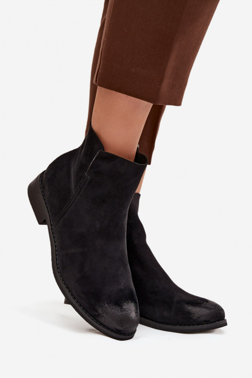 Moteriški aulinukai su plačiais kulniukais Vinceza 39961 juodos spalvos