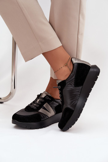 Sneakers modelio batai Moteriškas su platforma Vinceza 58561 juodos spalvos 2