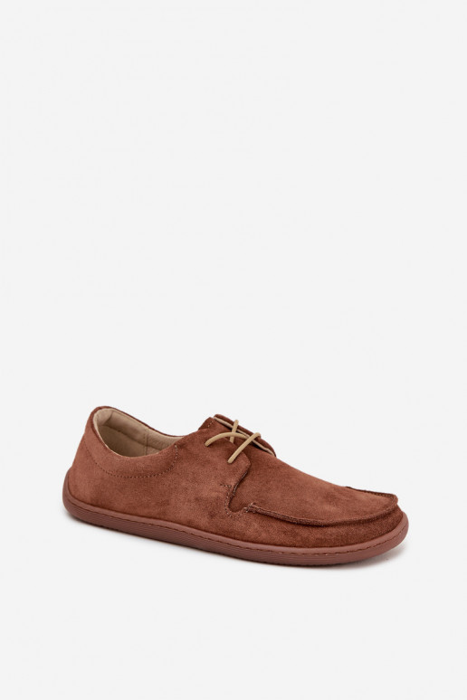 batai Moteriškas Typu BarefootsuĮjungtaturalnego iš zomšosu Zazoo 327 rudos spalvos