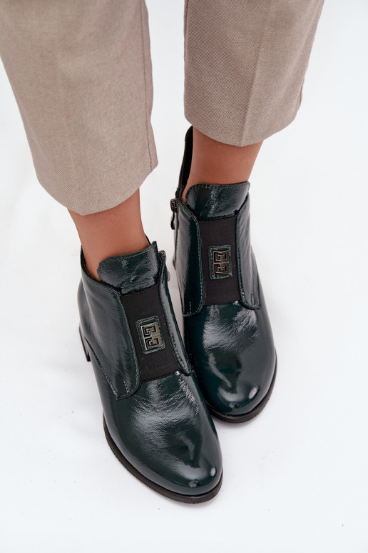 Oda su lako efektu Aulinukai Klocke Su puošniais Detalem pašiltinti Zazoo 60560 chaki spalvos