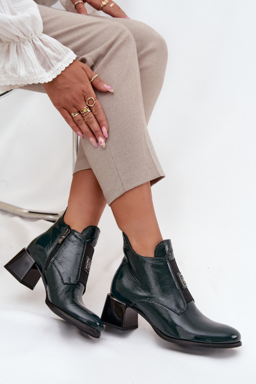 Oda su lako efektu Aulinukai Klocke Su puošniais Detalem pašiltinti Zazoo 60560 chaki spalvos