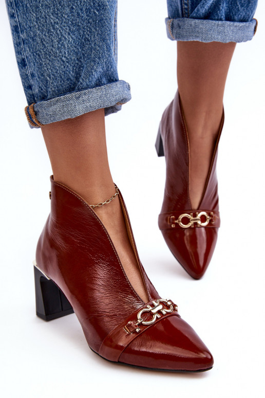 Oda Aulinukai su kulniukais Tai turiciejka 05262-02 rudos spalvos