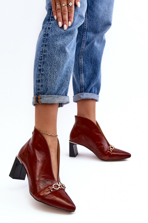 Oda Aulinukai su kulniukais Tai turiciejka 05262-02 rudos spalvos