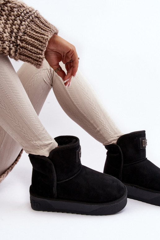 Veganas INodoodporne sniego batai su platforma D.Franklin DFSH371004 juodos spalvos