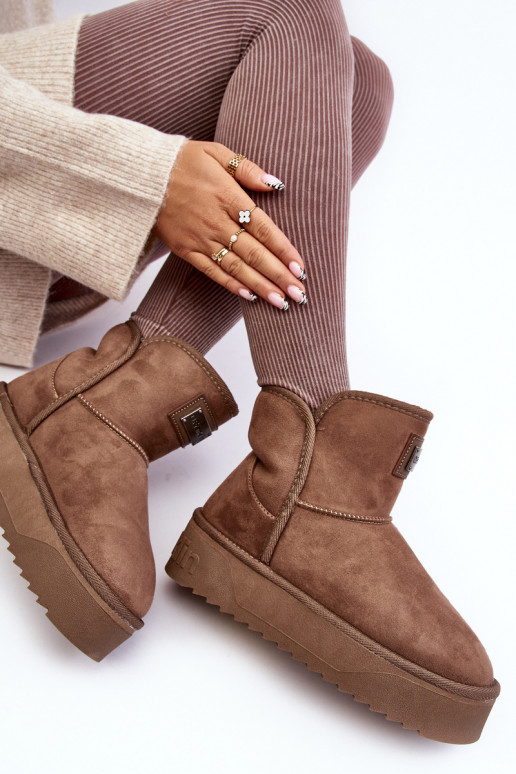 Veganas sniego batai su platforma D.Franklin DFSH371004 smėlio spalvos