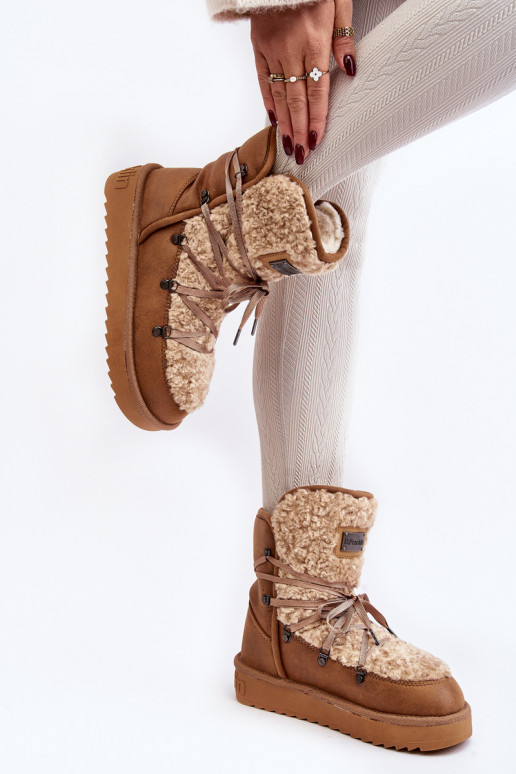 INodoodporne sniego batai su platforma Veganas D.Franklin DFSH370004 rudos spalvos