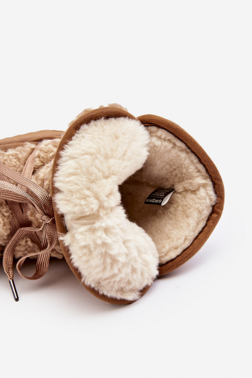 INodoodporne sniego batai su platforma Veganas D.Franklin DFSH370004 rudos spalvos