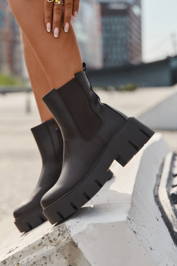 Stilingi pašiltinti moteriški aulinukai iš eko odos tamsiai rudos spalvos "Fivienne" 2