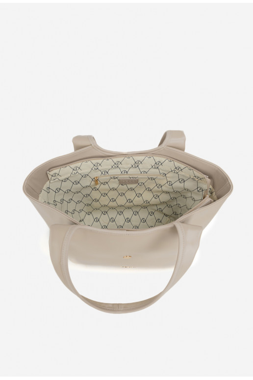 Rankinė Pirkėjaska su sagtimis NOBO BAG6010-015 Ryškiaismėlio spalvos