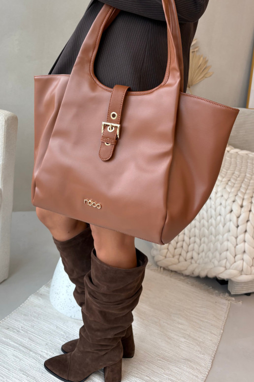 Rankinė Pirkėjaska su sagtimis NOBO BAG6010-017 RyškiaiRuda