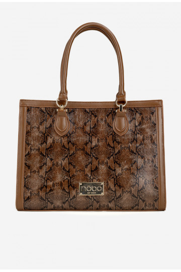 Rankinė su gyvūnų raštu NOBO BAG6150-M17 ruda