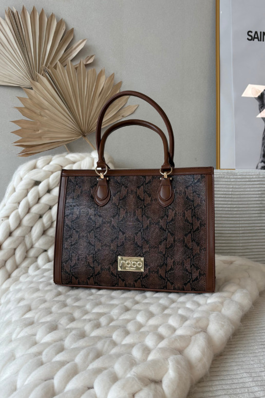 Rankinė Gyvūnų raštas NOBO BAG6150-M17 ruda