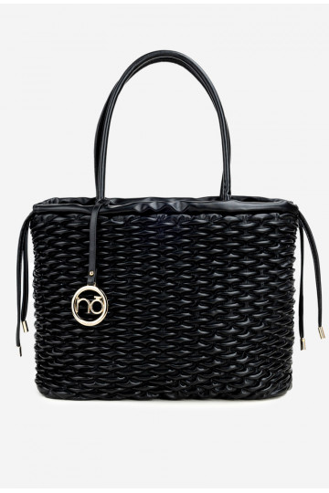 Pirkinių krepšio tipo rankinė NOBO BAG5940-020 juoda