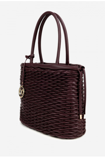 Pirkinių krepšio tipo rankinė NOBO BAG5940-005 bordo spalvos 2