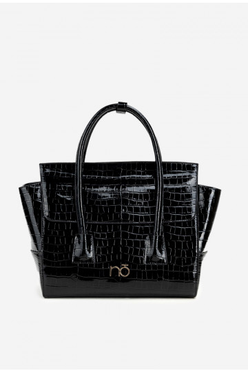 su lako efektu Rankinė Bagažinė su įspaudu NOBO BAG5810-M20 juoda