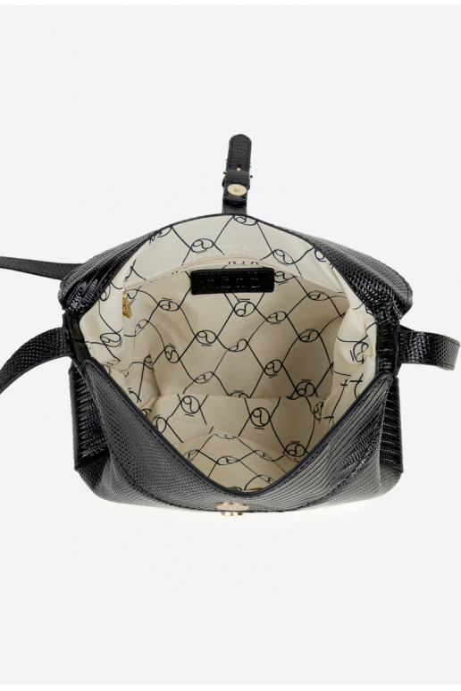 Rankinė PaštininkėsuDrobnym Tłoczeniem NOBO BAG5780-M20 juoda