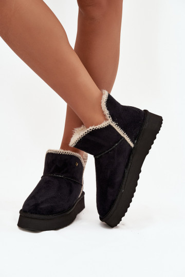 Moteriški sniego batai su platforma Wrangler 20253093.25Y juodos spalvos