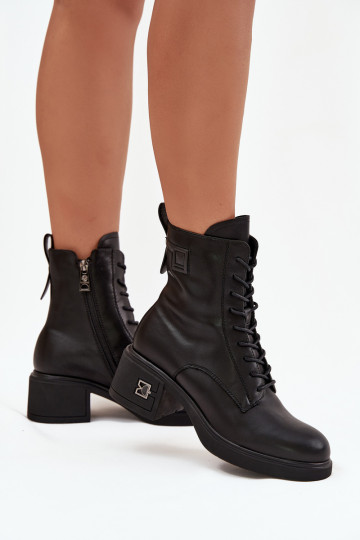 pašiltinti Moteriški aulinukaisuĮjungtaturalnej Skóry Klocke Vinceza 66819 juodos spalvos 2