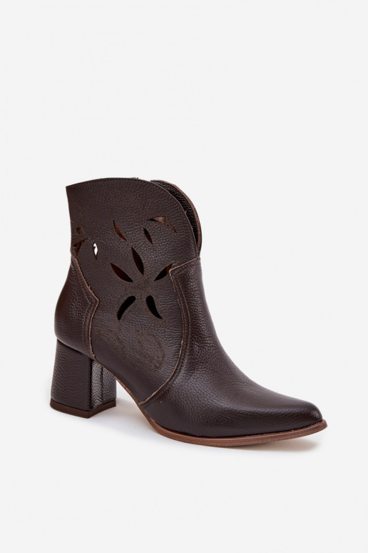 Oda su aužūro elementais Moteriški aulinukai Zazoo 3647 CzekoladoĮe