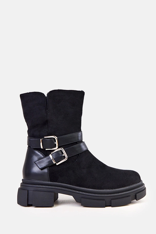 Juodi šilti aulinukai su sagtelėmis...