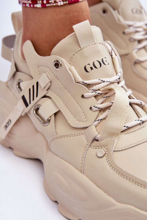 sportiniai bateliai Sneakers modelio batai GOE MM2N4015 smėlio spalvos