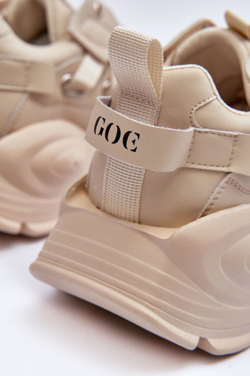 sportiniai bateliai Sneakers modelio batai GOE MM2N4015 smėlio spalvos