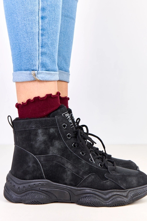 Juodi darbiniai batai iš dirbtinės...