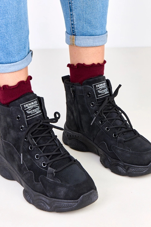 Juodi darbiniai batai iš dirbtinės...