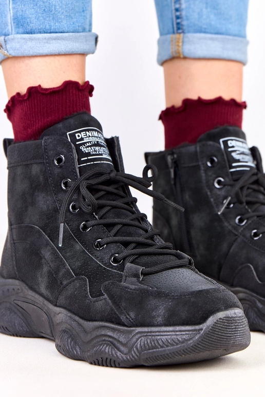 Juodi darbiniai batai iš dirbtinės...