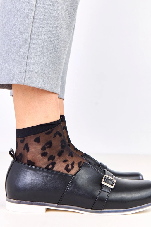 Juodi moteriški pusauliniai su odiniu...