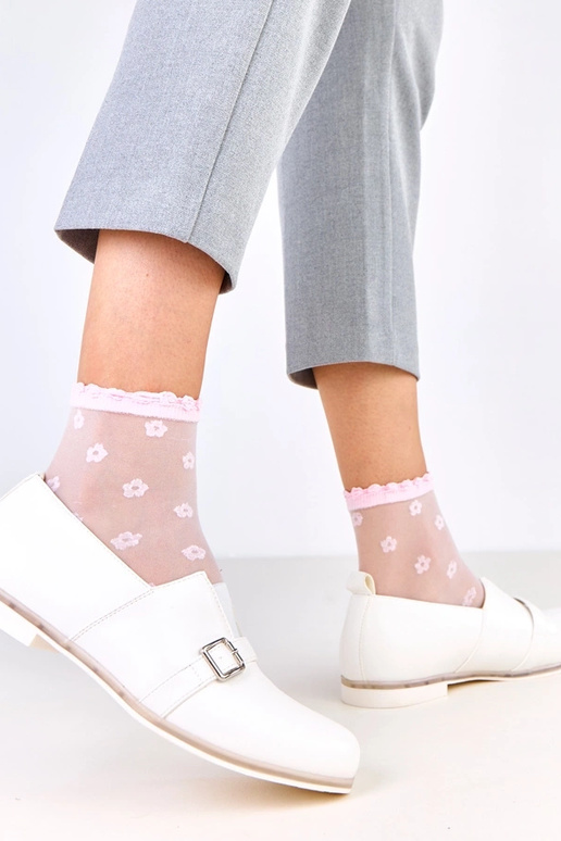 Balti moteriški pusauliniai su odiniu...