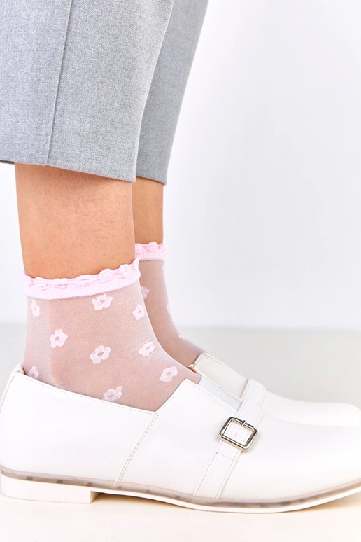 Balti moteriški pusauliniai su odiniu...