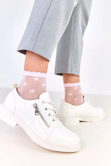 Balti lakuoti moteriški...