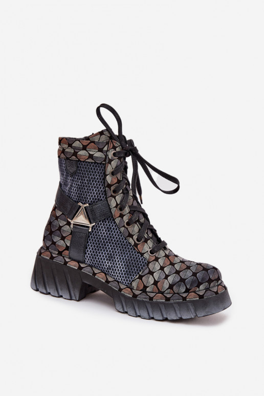 Oda Darbiniai kulkšnies batai Moteriškas Tai turiciejka 07072-03 įvairių spalvų