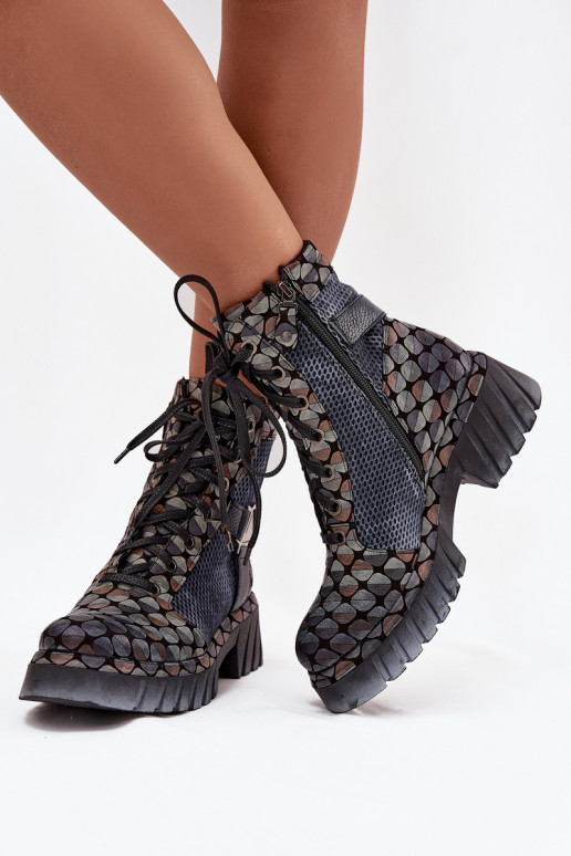 Oda Darbiniai kulkšnies batai Moteriškas Tai turiciejka 07072-03 įvairių spalvų