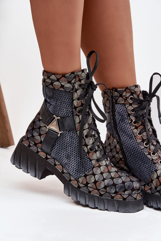 Oda Darbiniai kulkšnies batai Moteriškas Tai turiciejka 07072-03 įvairių spalvų